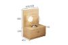 Picture of YORU 2PC/3PC Japanese Bed Base Set with Headboard in Queen/Super King Size (Natural) (All Solid Wood)