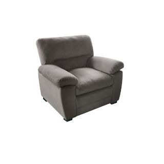 Picture of MAXX Microsuede Fabric Sofa (Grey) - 1 Seater