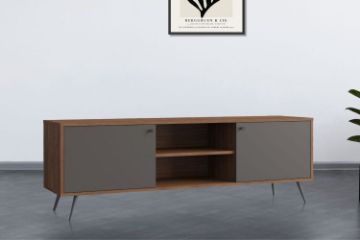 Picture of RIO 176 TV Unit (Solid Lacquer with Real Dark Walnut Veneer)