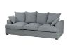 Picture of MEMPHIS Feather-Filled Sofa (Dark Grey) - 3 Seater