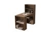 Picture of FRESNO D65 Desk with Double Side Bookcase (Dark)
