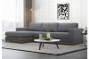 Picture of SIESTA Chaise Facing Right Sectional Fabric Sofa (Dark Grey）