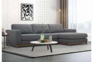 Picture of SIESTA Sectional Fabric Sofa Range (Dark Grey) - Facing Right