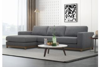 Picture of SIESTA Sectional Fabric Sofa Range (Dark Grey) - Chaise Facing Left