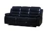 Picture of ALESSANDRO Air Leather Reclining Sofa Range (Black) - 2RRC