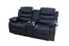 Picture of ALESSANDRO Air Leather Reclining Sofa Range (Black) - 3RR+2RRC Sofa Set