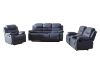 Picture of ALESSANDRO Air Leather Reclining Sofa Range (Grey) - 2RRC