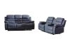 Picture of ALESSANDRO Air Leather Reclining Sofa Range (Grey) - 2RRC