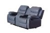 Picture of ALESSANDRO Air Leather Reclining Sofa Range (Grey) - 3RR