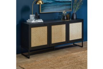 Picture of SAILOR 160 3DR Sideboard with Rattan Design (Black)