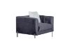 Picture of LARKIN Velvet Sofa Range (Grey) - 1 Seater