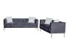 Picture of LARKIN Velvet Sofa Range (Grey) - 3 Seat