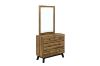 Picture of CALLA 4-Drawer Dresser with Mirror (Solid Acacia Wood)