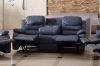 Picture of ALESSANDRO Air Leather Reclining Sofa Range (Grey) - 3RR