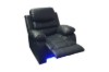 Picture of MODENA Air Leather 1 Seater Power Reclining Sofa (Black)