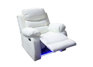 Picture of MODENA Power Reclining Sofa with LED (White) - 1R (Arm Chair)
