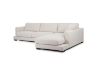 Picture of LONDON Feather-Filled Sectional Fabric Sofa - Chaise Facing Left