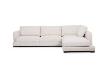 Picture of LONDON Feather-Filled Sectional Fabric Sofa - Chaise Facing Right