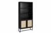 Picture of SAILOR 168x80cm Bookshelf with Rattan Design (Black)