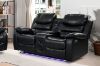 Picture of MODENA Power Reclining Sofa Range with LED & Speaker (Black)