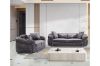 Picture of PIEDMONT Chesterfield Velvet Sofa Range (Grey) - 1 Seater