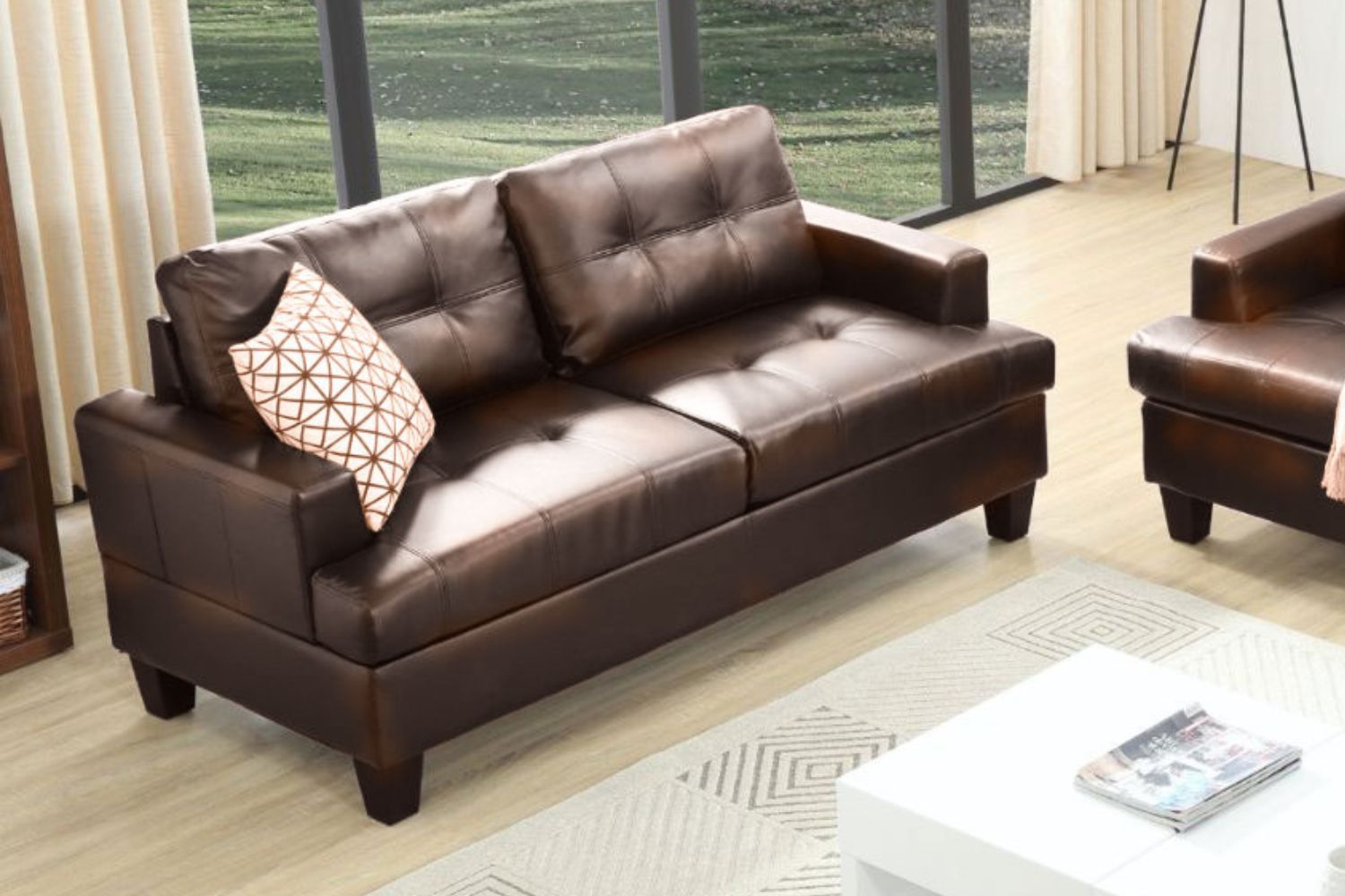 KNOLLWOOD 3+2 Sofa Set (Brown) - 3+2 Sofa Set