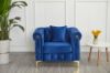 Picture of BONA Velvet Sofa Range (Blue) - 3+2 Sofa Set