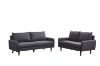 Picture of ZEN Fabric Sofa Range with Solid Wood Legs  (Dark Grey) - 2 Seater