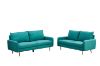 Picture of ZEN Fabric Sofa Range with Metal Legs (Green) - 3 Seater