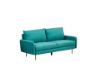 Picture of ZEN Fabric Sofa Range with Metal Legs (Green) - 3 Seater