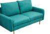 Picture of ZEN Fabric Sofa Range with Metal Legs  (Green) - 3+2 Sofa Set