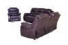 Picture of ALESSANDRO Air Leather Reclining Sofa Range(Brown) - 3RR+2RRC+1R Sofa Set