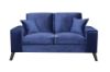 Picture of CALGARY Velvet Sofa Range (Blue) - 3 Seater