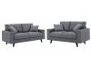 Picture of CALGARY Velvet Sofa Range (Grey) - 3 Seater