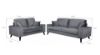 Picture of CALGARY Velvet Sofa Range (Grey) - 3 Seater