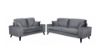 Picture of CALGARY Velvet Sofa Range (Grey) - 3 Seater