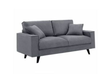 Picture of CALGARY Velvet Sofa Range (Grey) - 3 Seater
