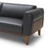 Picture of HUDDERSFIELD 100% Genuine Leather Sofa (Black) - 3 Seater