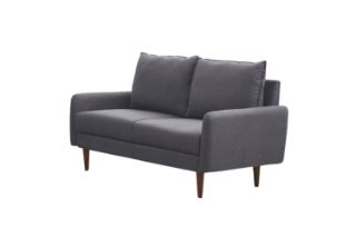 Picture of ZEN Fabric Sofa Range with Solid Wood Legs  (Dark Grey) - 2 Seater