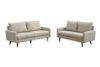 Picture of ZEN Fabric Sofa Range with Solid Wood Legs (Beige) - 3+2 Seater