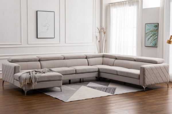 Picture of HOUSTON Memory Foam Modular Sectional Sofa  - Chaise Facing Left