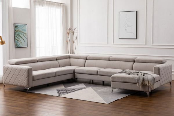 Picture of HOUSTON Memory Foam Modular Sectional Sofa - Chaise Facing Right