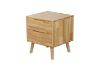 Picture of FOREST DREAM  Solid Rubberwood  2-Drawer Bedside Table (Slanted Leg)