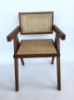 Picture of CHANDIGARH Solid Rubber Wood with Real Rattan Arm Chair (Walnut) - Single