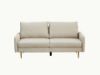 Picture of ZEN 3/2 Seater Fabric Sofa Range with Metal Legs (Beige)