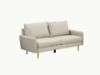 Picture of ZEN 3/2 Seater Fabric Sofa Range with Metal Legs (Beige)