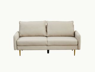 Picture of ZEN Fabric Sofa Range with Metal Legs (Beige) - 3 Seater
