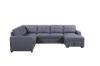 Picture of WINFLEX Fabric Sectional Pullout Sofa Bed (Grey)