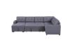 Picture of WINFLEX Fabric Sectional Pullout Sofa Bed (Grey) - Chaise Facing Left Sofa