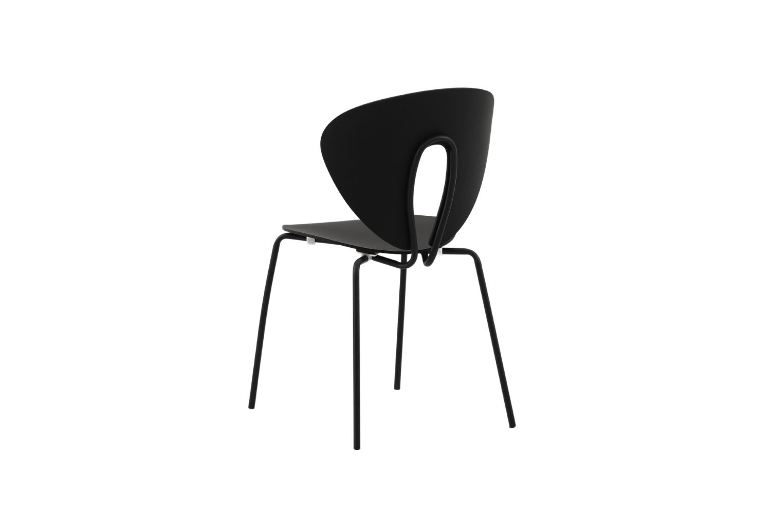 Svelti pure black dining chair